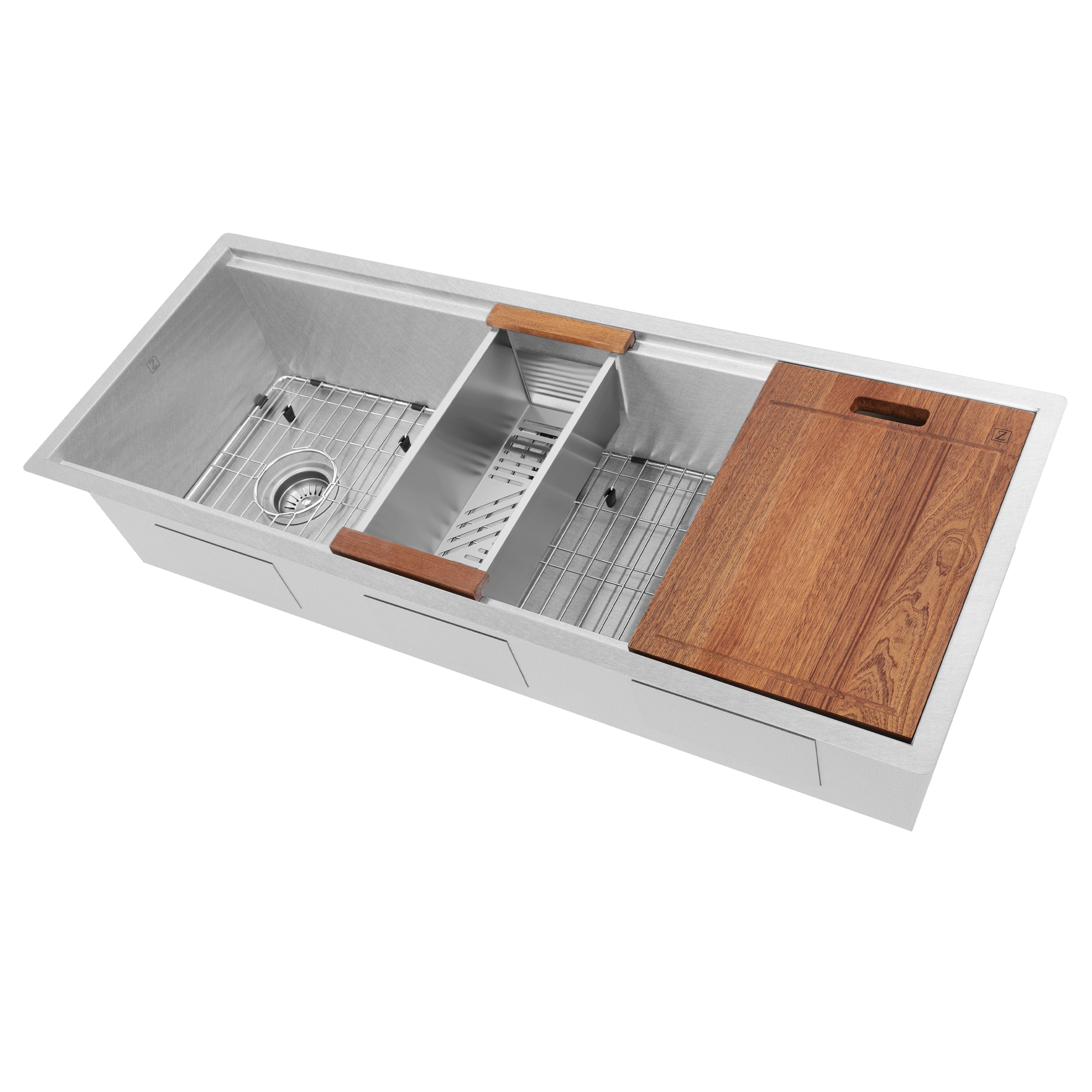 ZLINE Kitchen and Bath, ZLINE Garmisch 43 Inch Undermount Single Bowl Sink with Accessories (SLS-43), SLS-43S,