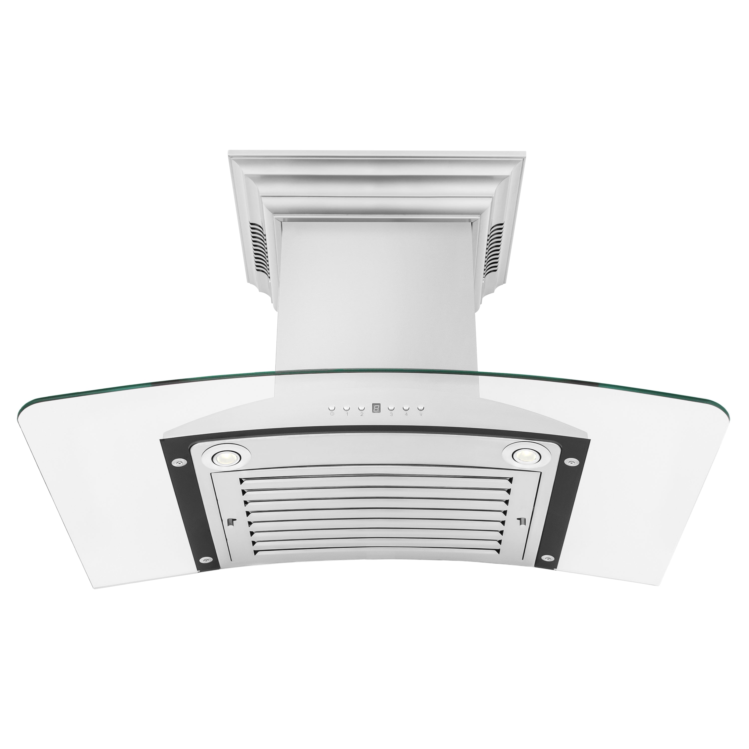 36" ZLINE CrownSound‚ Ducted Vent Wall Mount Range Hood in Stainless Steel with Built-in Bluetooth Speakers (KNCRN-BT-36)