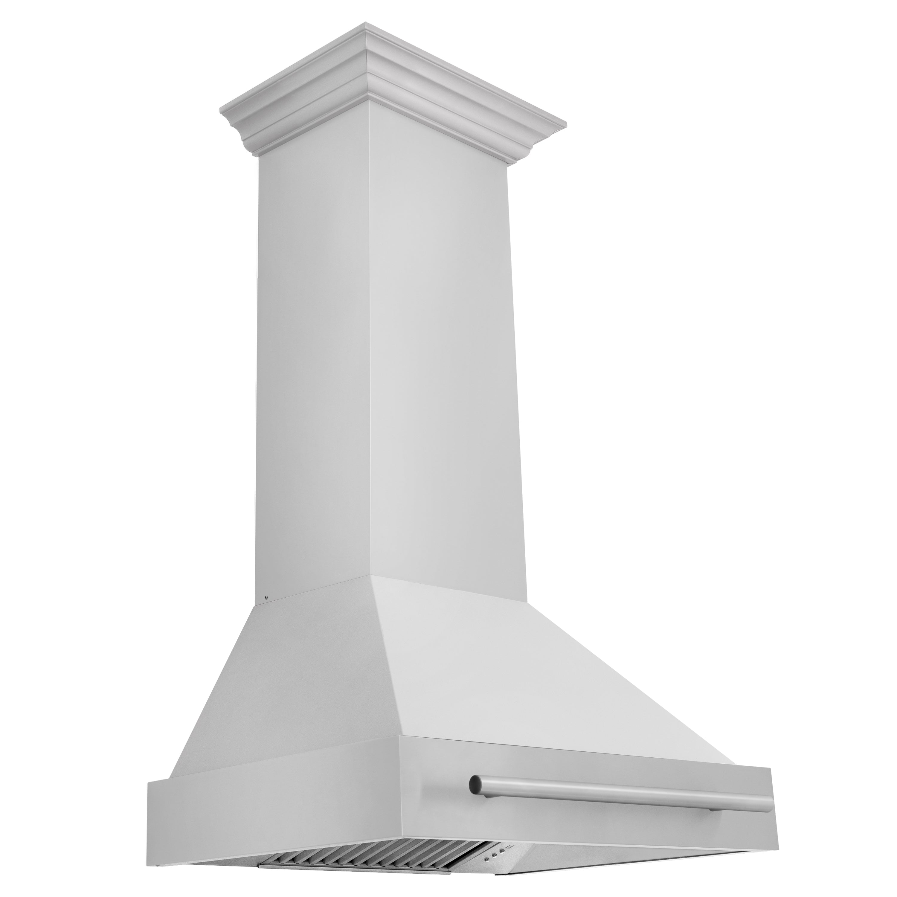 ZLINE 30" Stainless Steel Range Hood with Colored Shell and Stainless Steel Handle (8654STX-30)