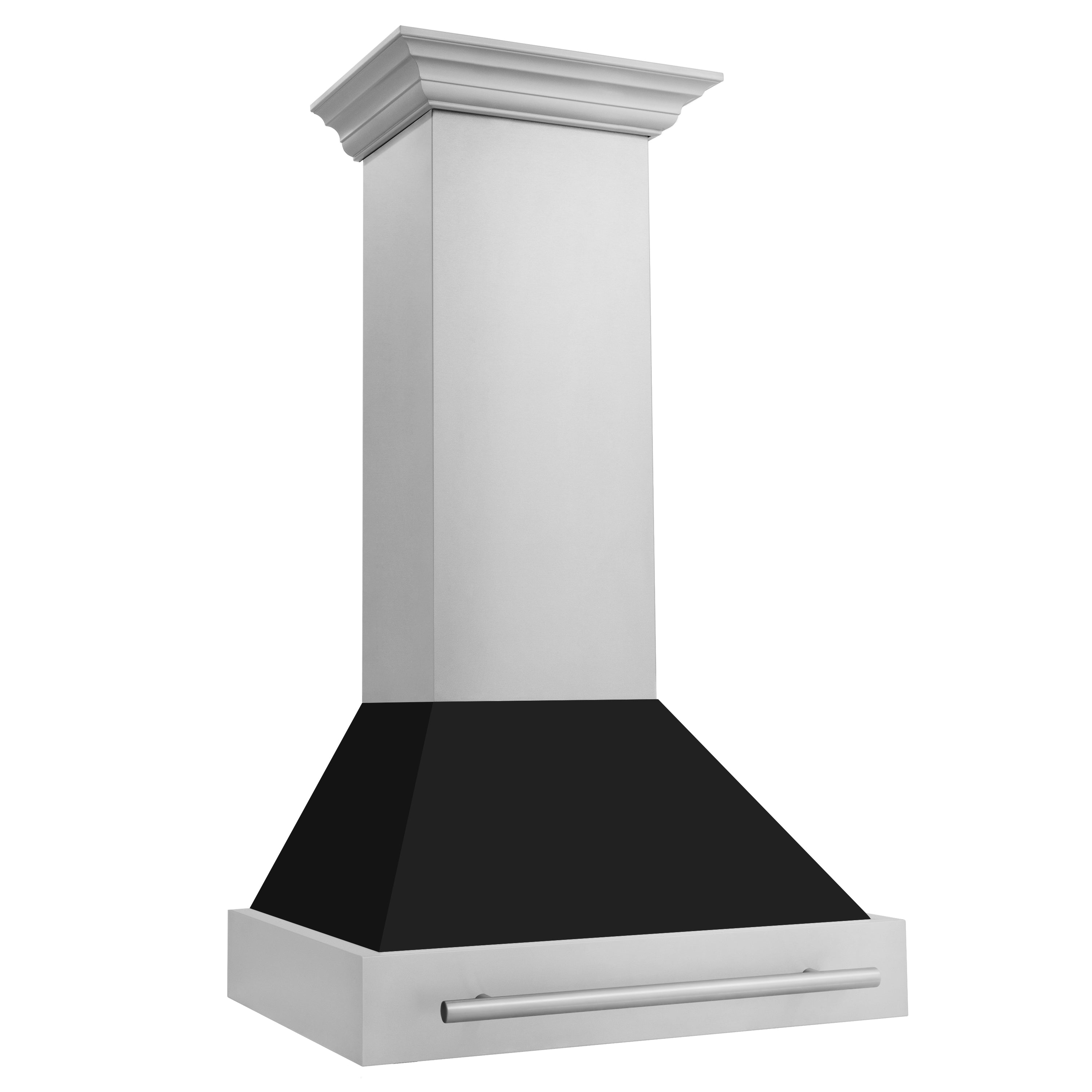 ZLINE 30" Stainless Steel Range Hood with Colored Shell and Stainless Steel Handle (8654STX-30)
