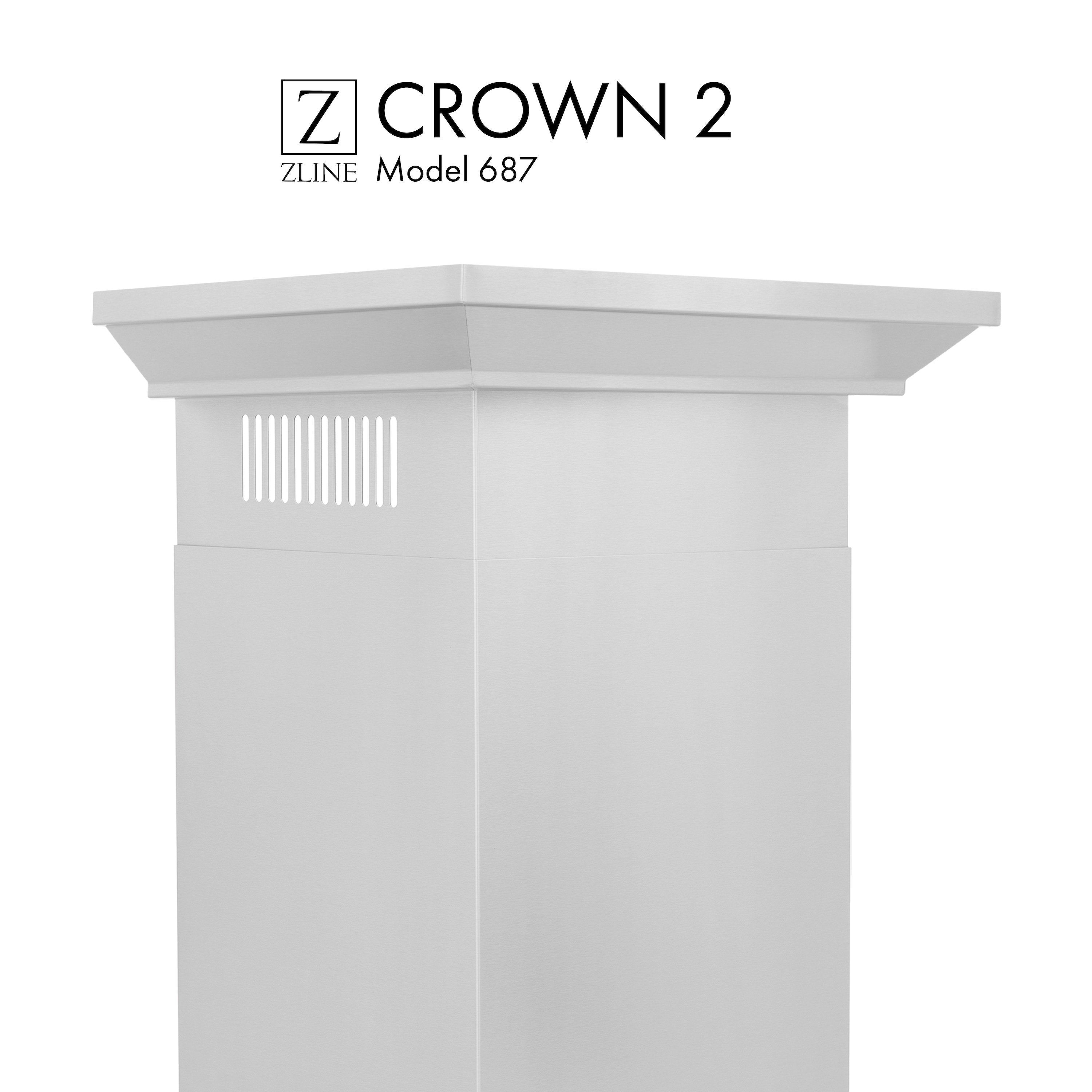 ZLINE Crown Molding Profile 2 for Wall Mount Range Hood (CM2-687)
