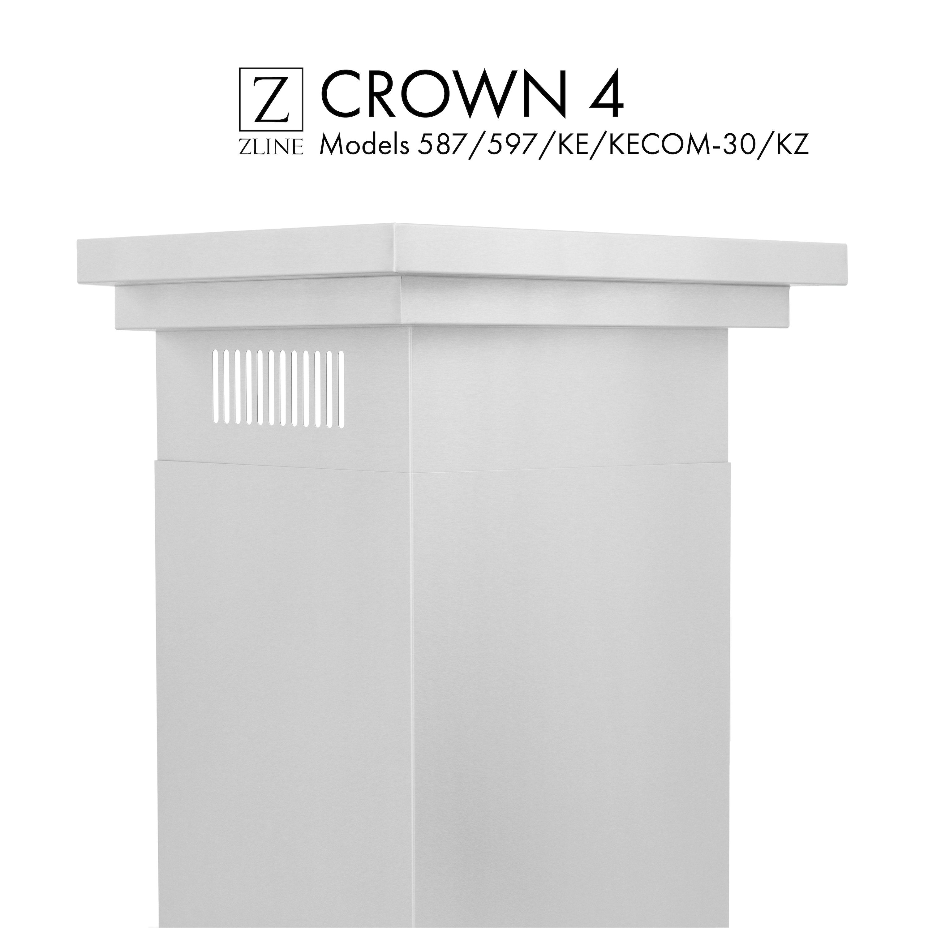 ZLINE Crown Molding Profile 4 for Wall Mount Range Hood (CM4-587/597/KE/KECOM-30/KZ)