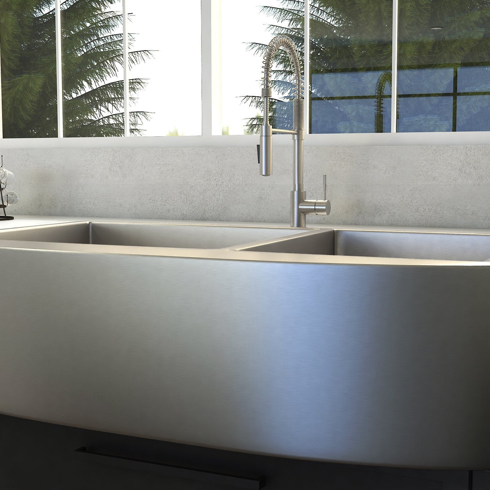 ZLINE Kitchen and Bath, ZLINE 33" Executive Series Undermount Double Bowl Sink (SR60D), SR60D-33,