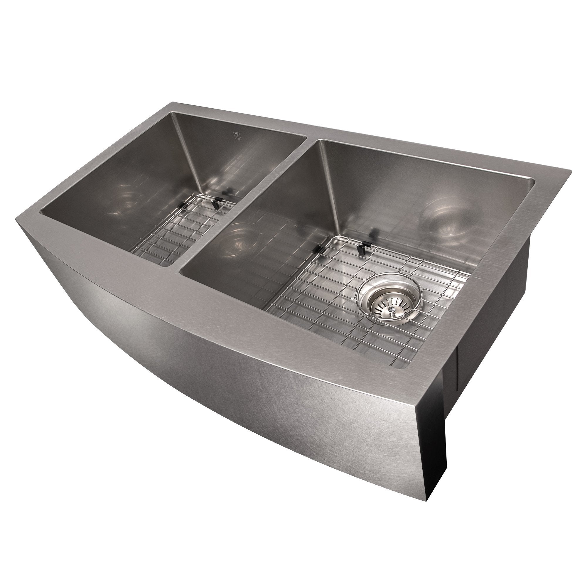 ZLINE Kitchen and Bath, ZLINE 36" Farmhouse Series Double Bowl Apron Sink (SA50D), SA50D-36S,