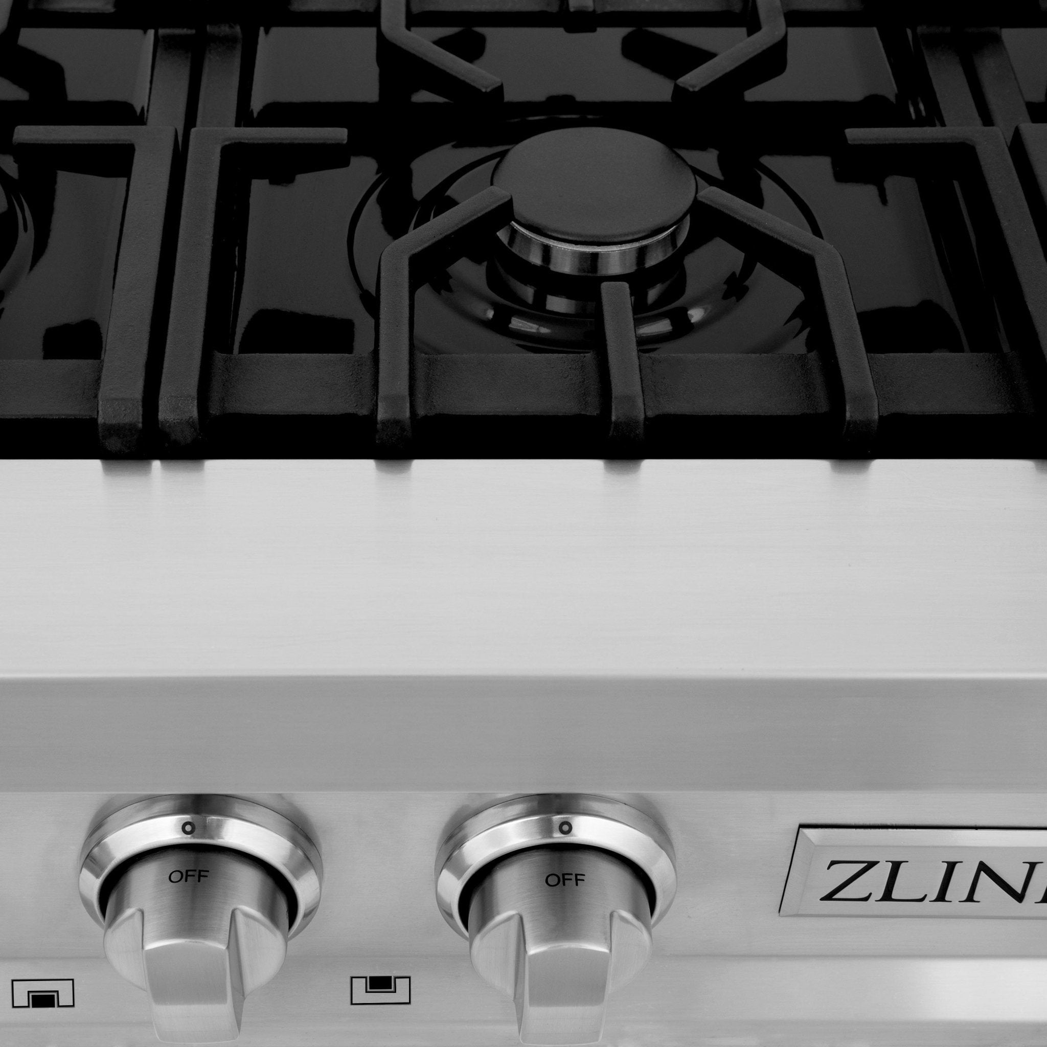 ZLINE 36" Porcelain Rangetop with 6 Gas Burners (RT36) - Rustic Kitchen & Bath - Rangetops - ZLINE Kitchen and Bath