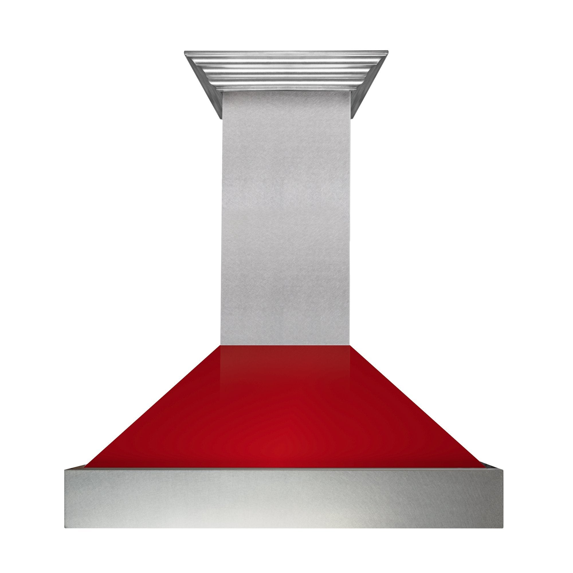 ZLINE Kitchen and Bath, ZLINE DuraSnowð Finished Stainless Steel with Red Gloss Shell (8654RG), 8654RG-30,