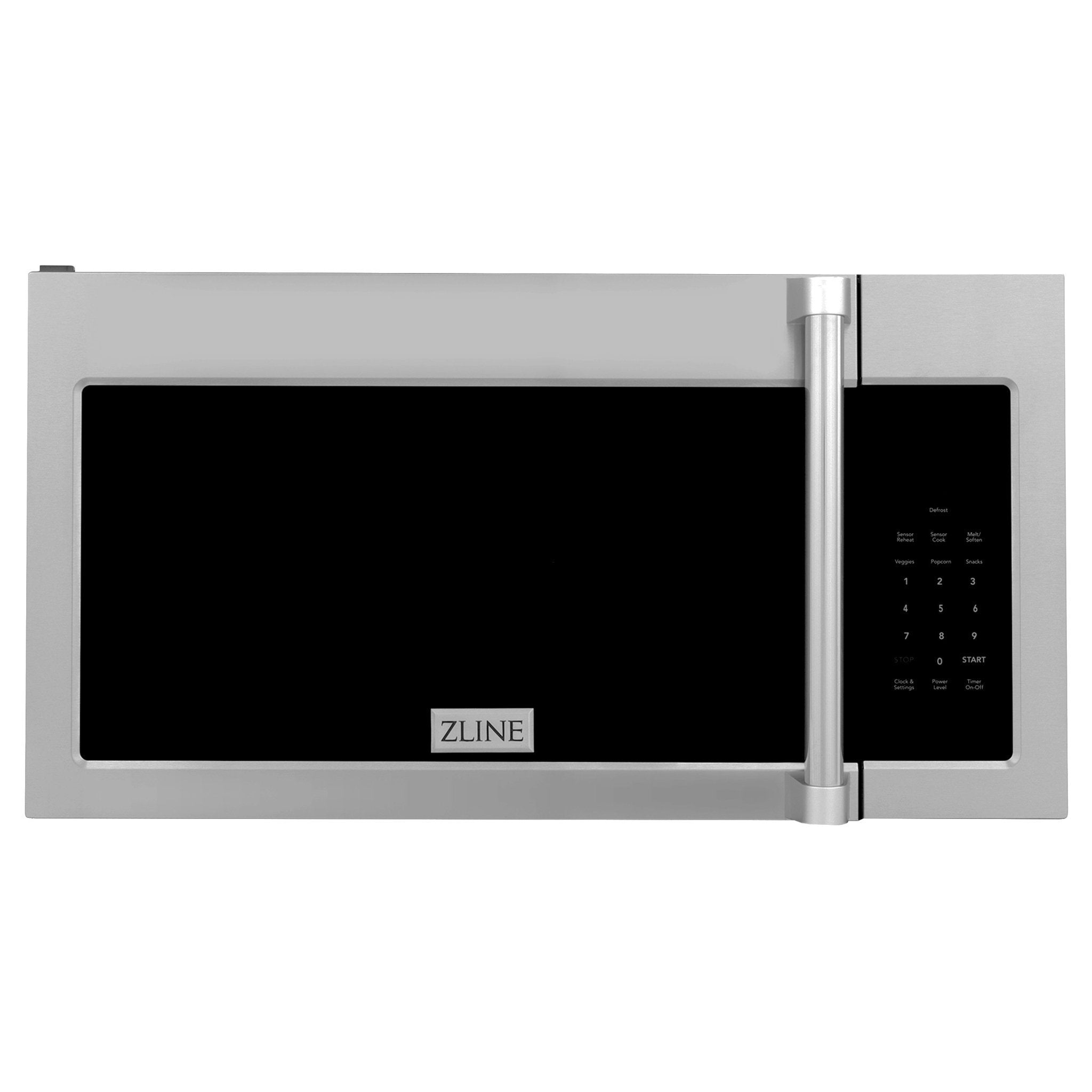 ZLINE Over the Range Microwave Oven in Stainless Steel & Black Stainless Steel with Modern Handle (MWO-OTR-H-30) - Rustic Kitchen & Bath - Microwave - ZLINE Kitchen and Bath