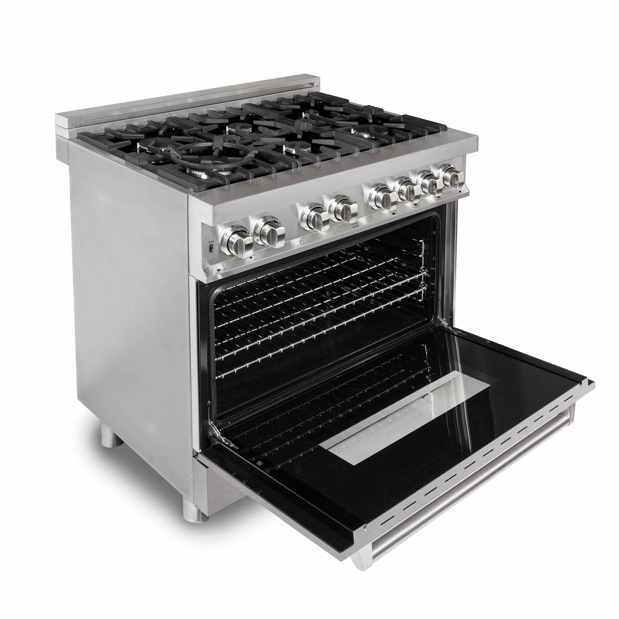 ZLINE 36" 4.6 cu. ft. Dual Fuel Range with Gas Stove and Electric Oven in Fingerprint Resistant Stainless Steel (RA-SN-36)